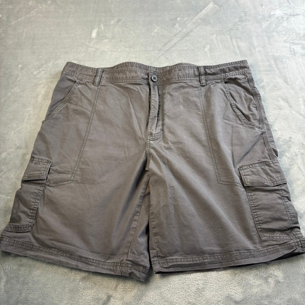 Columbia Omni-Shade Men's Cargo Shorts 42 Grey Regular Fit Hiking 10"‎ Inseam